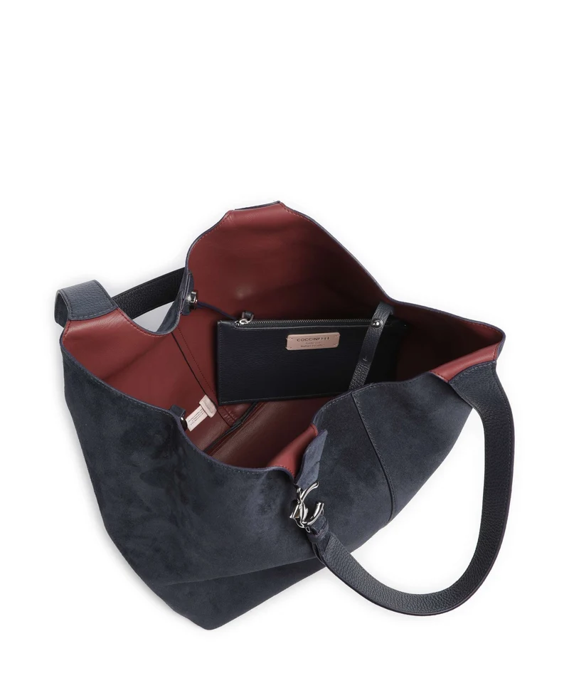 Coccinelle C-Easy Suede Beuteltasche midnight blue