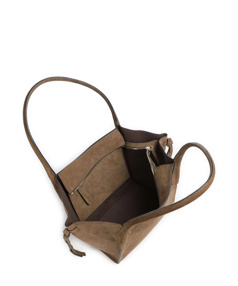 Abro Suede Vibe Small Schultertasche khaki