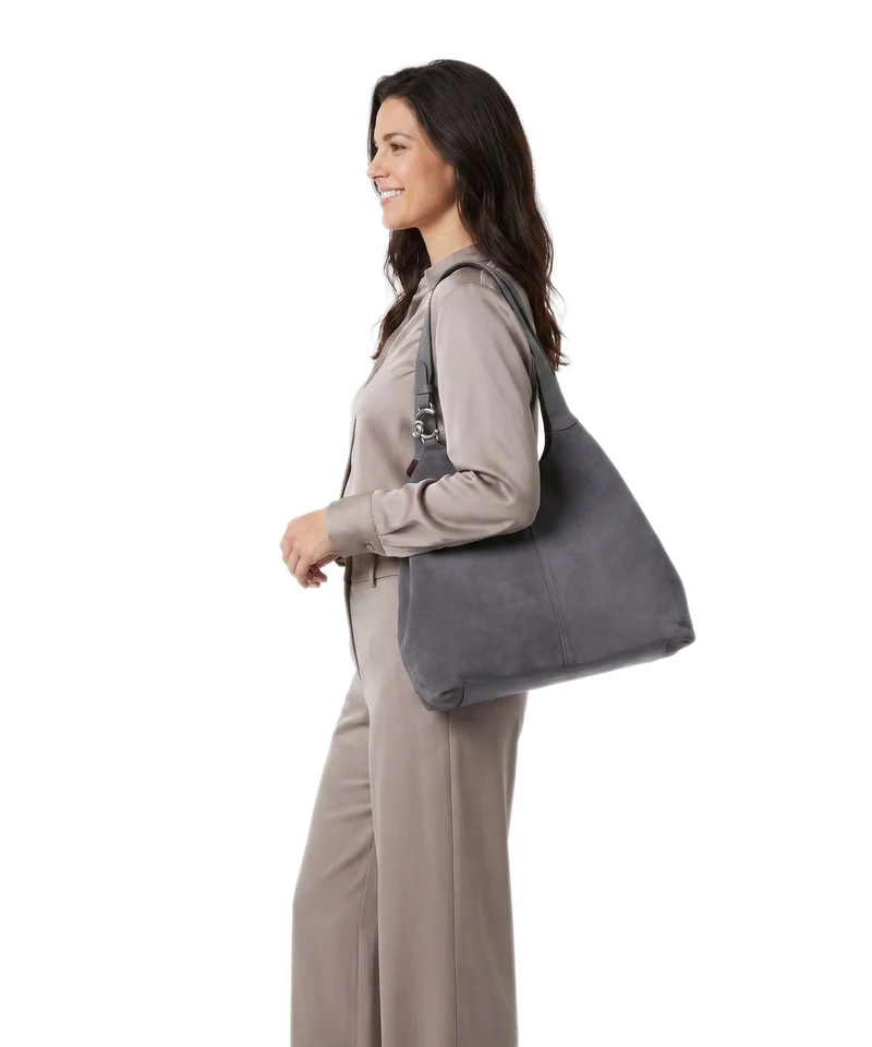 Coccinelle C-Easy Suede Beuteltasche stove