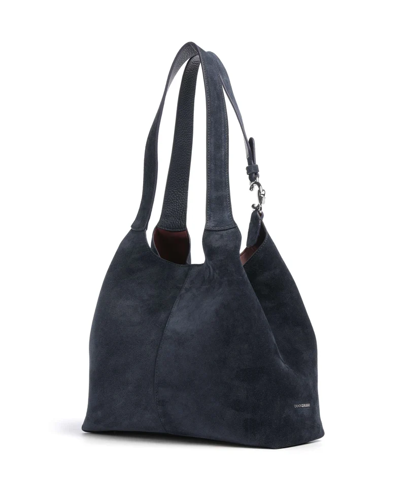 Coccinelle C-Easy Suede Beuteltasche midnight blue