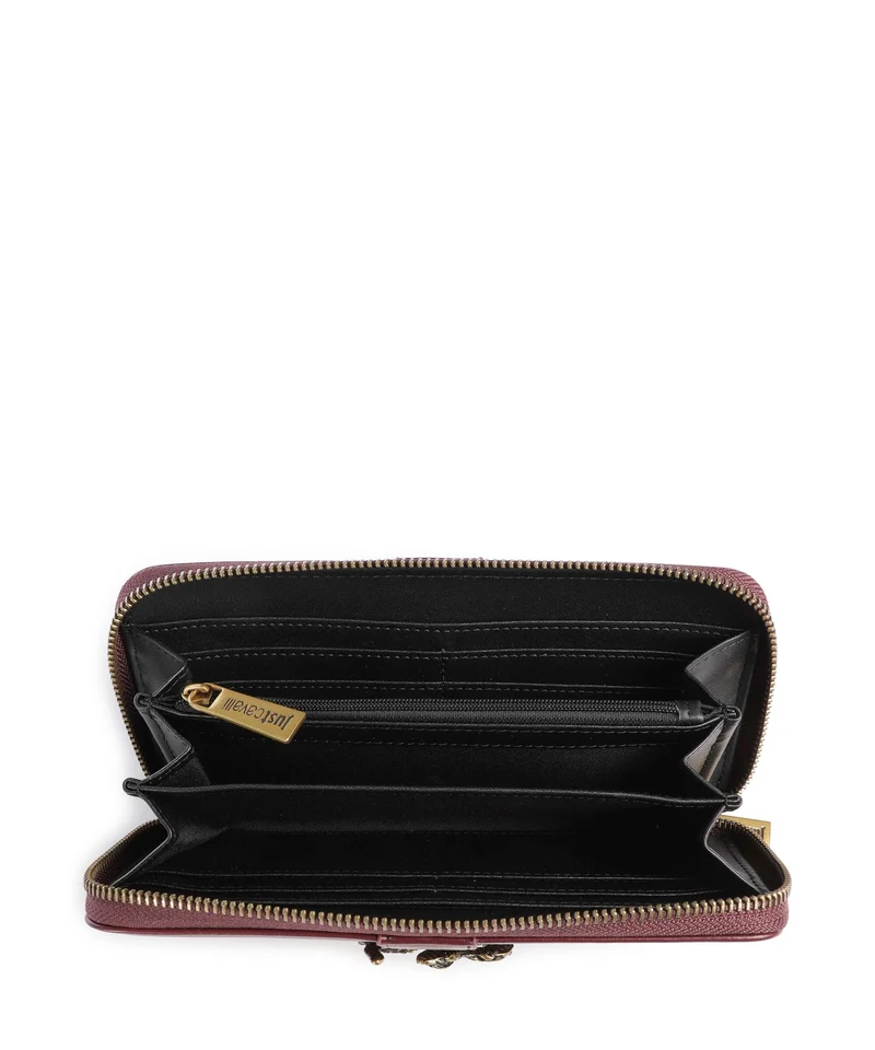 Just Cavalli Iconic Snakes Geldbörse cordovan