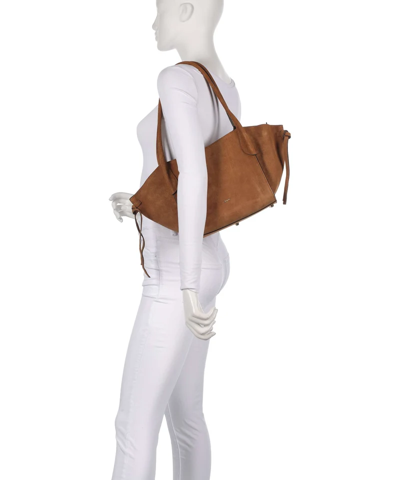Abro Suede Vibe Small Schultertasche cuoio