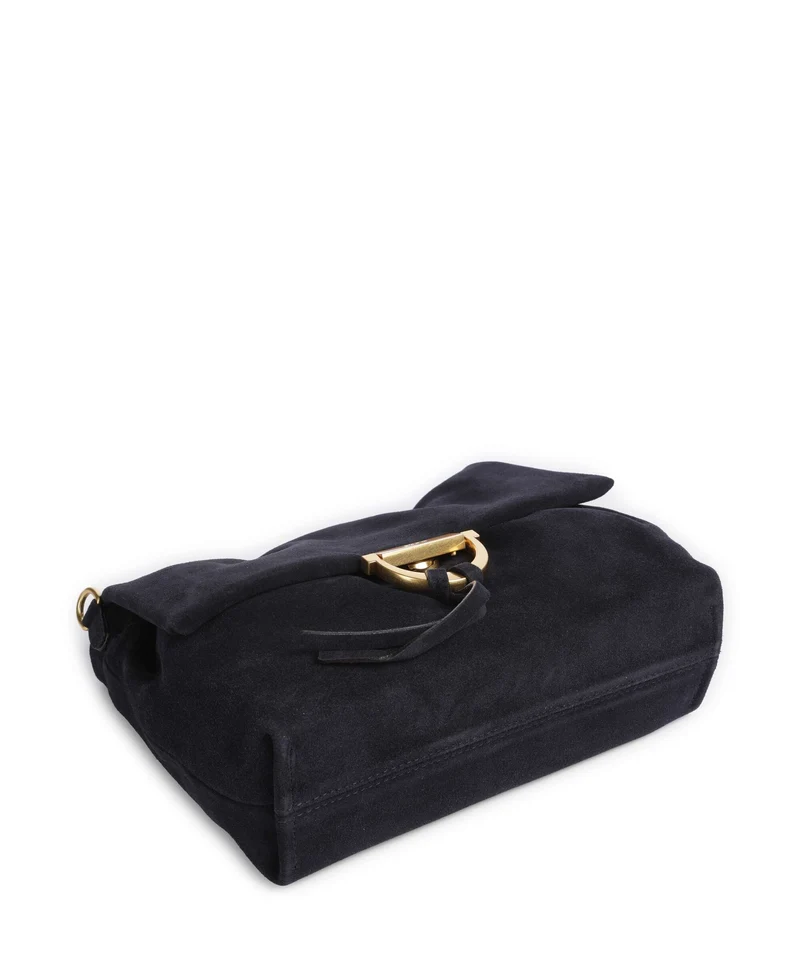 Abro Suede Temi Medium Schultertasche navy