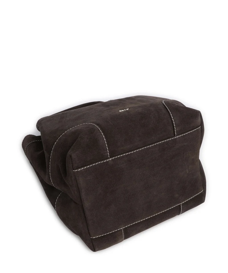 Abro Suede Essential Medium Handtasche dark brown