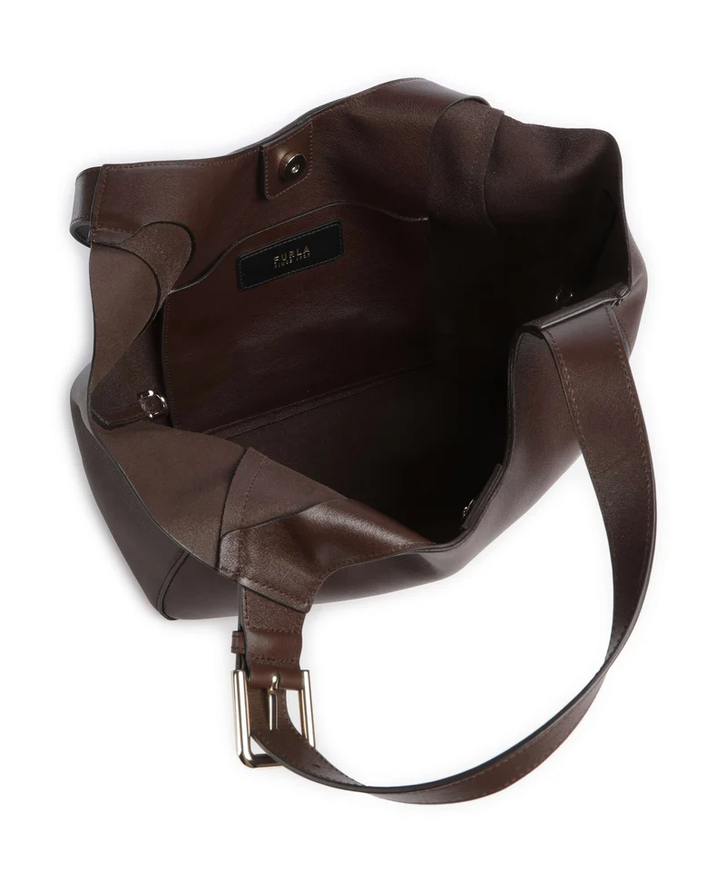 Furla Dora M Shopper dark cioccolato