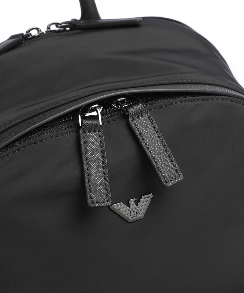 Emporio Armani Nylon Recycled Rucksack black beauty