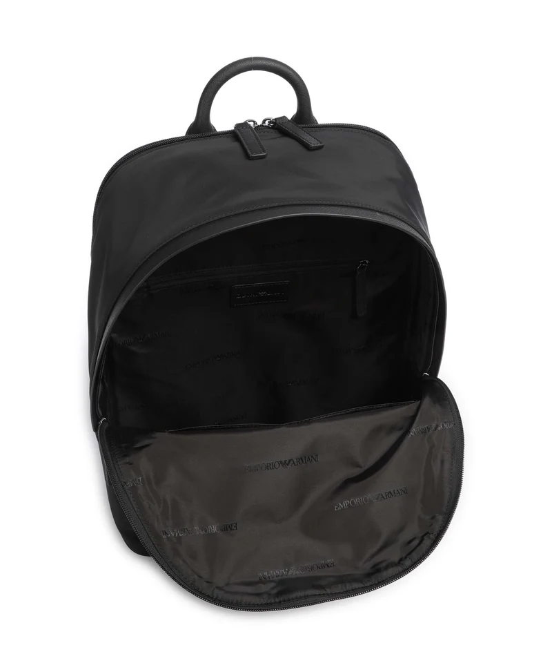 Emporio Armani Nylon Recycled Rucksack black beauty