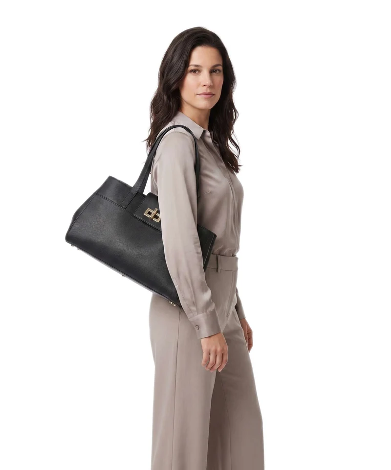 Furla Amelia L Shopper nero