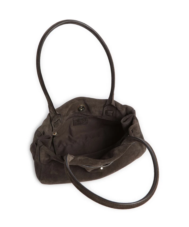 Abro Suede Jill Schultertasche dark brown