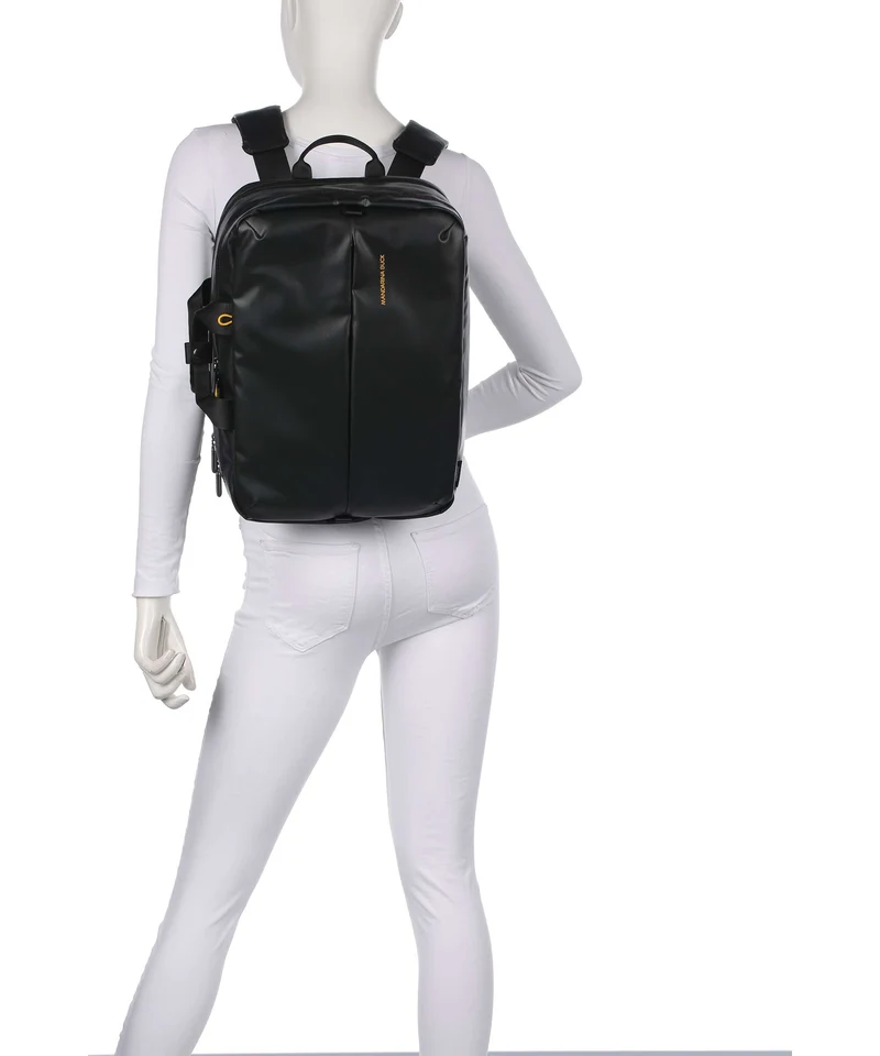 Mandarina Duck Coated Rucksack-Tasche black
