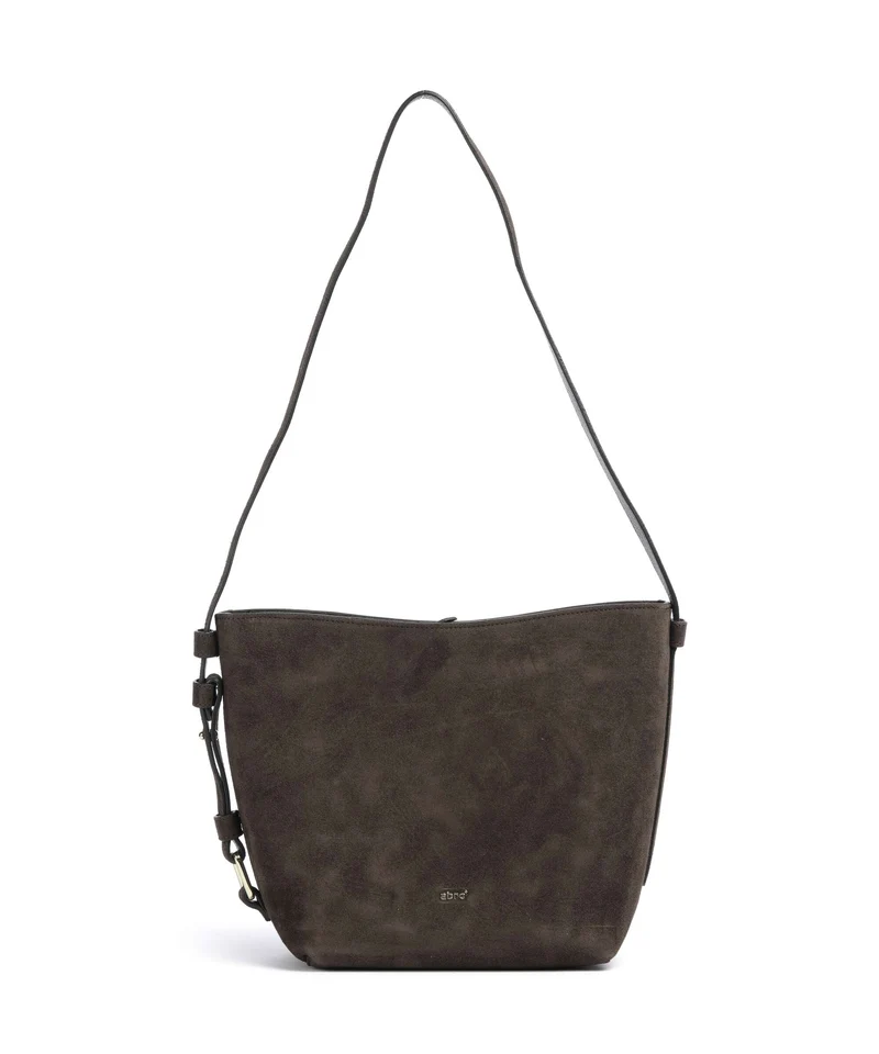 Abro Suede Cosmo Beuteltasche dark brown