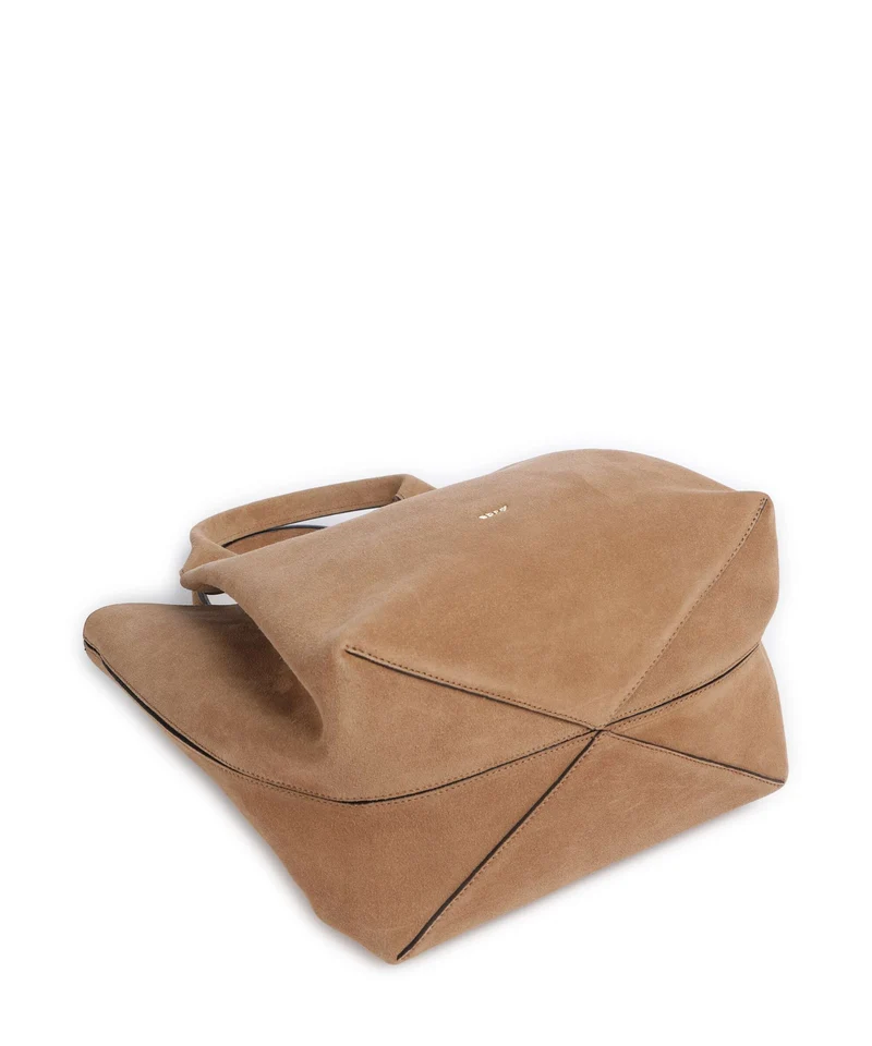 Abro Suede Essential Medium Handtasche cappuccino