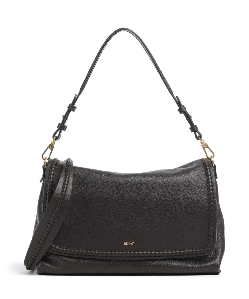 Abro Agave Signature Big Schultertasche dark brown