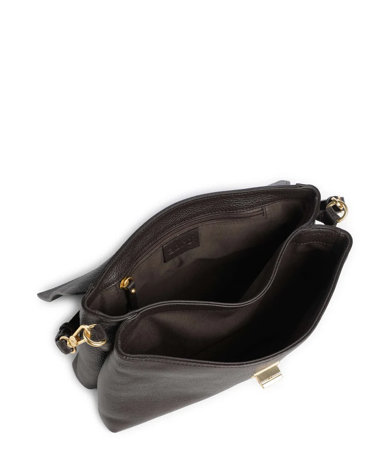 Abro Agave Twist Schultertasche dark brown
