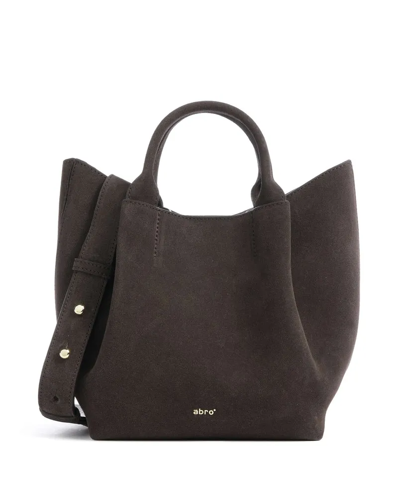 Abro Suede Essential Small Handtasche dark brown