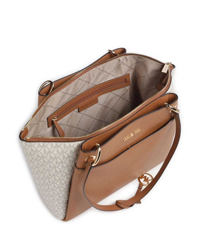 Michael Kors May Large Shopper vanilla/acorn