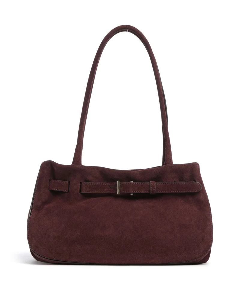 Abro Suede Jill Schultertasche burgundy