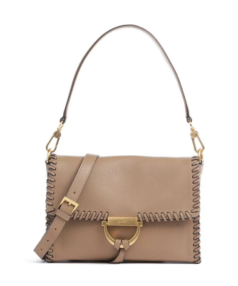 Abro Dalia Temi Stitch Schultertasche cappuccino