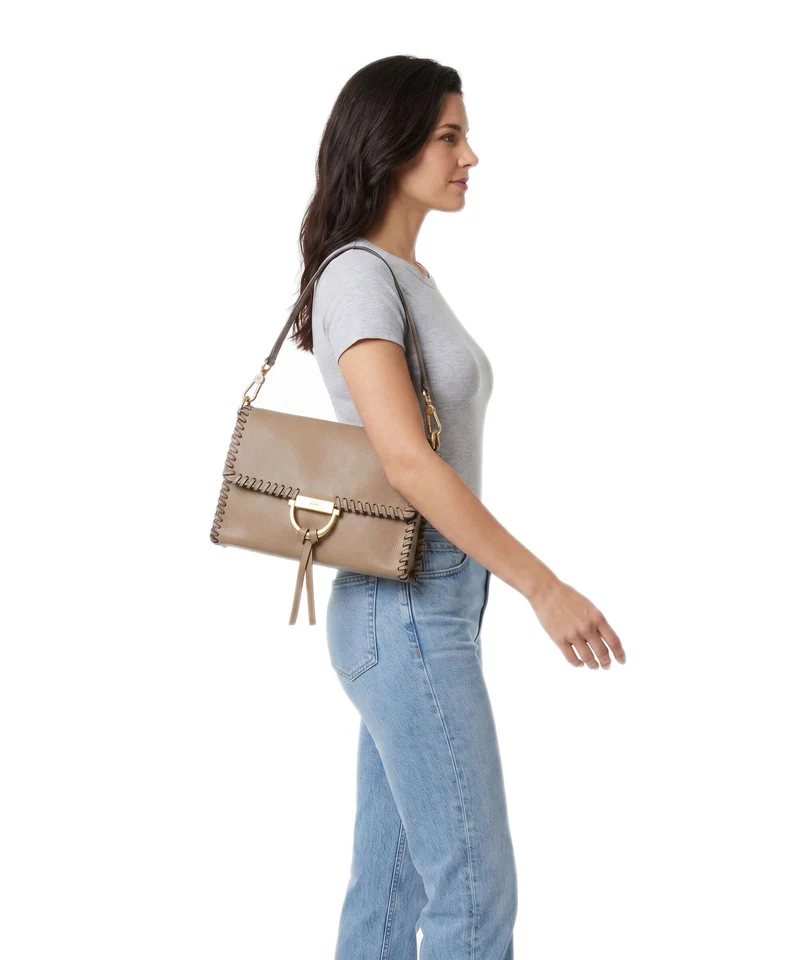 Abro Dalia Temi Stitch Schultertasche cappuccino