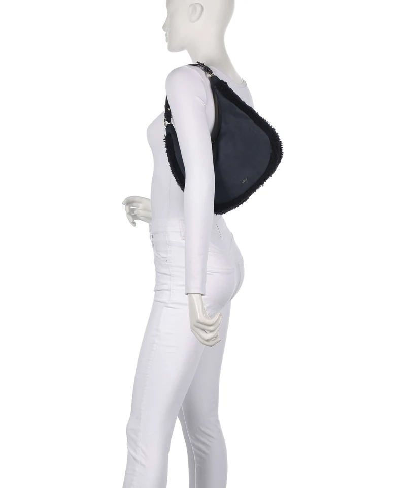 Abro Shearling Nana Mini Schultertasche navy