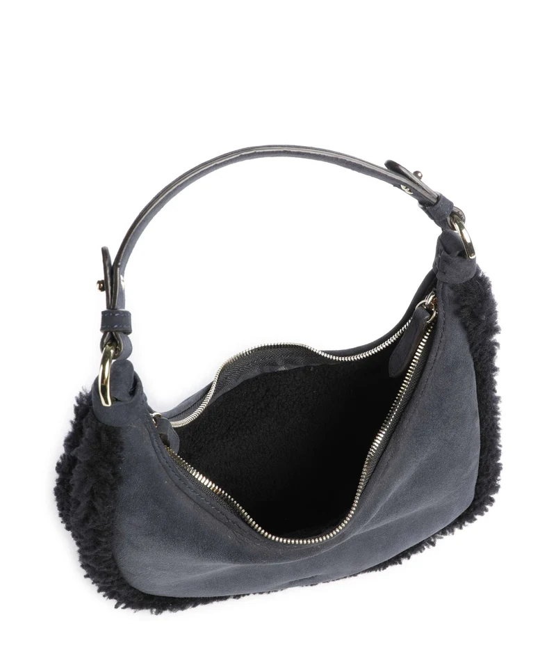 Abro Shearling Nana Mini Schultertasche navy
