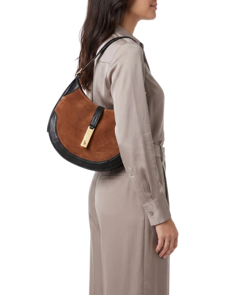 Polo Ralph Lauren ID Collection Small Beuteltasche toffee/black