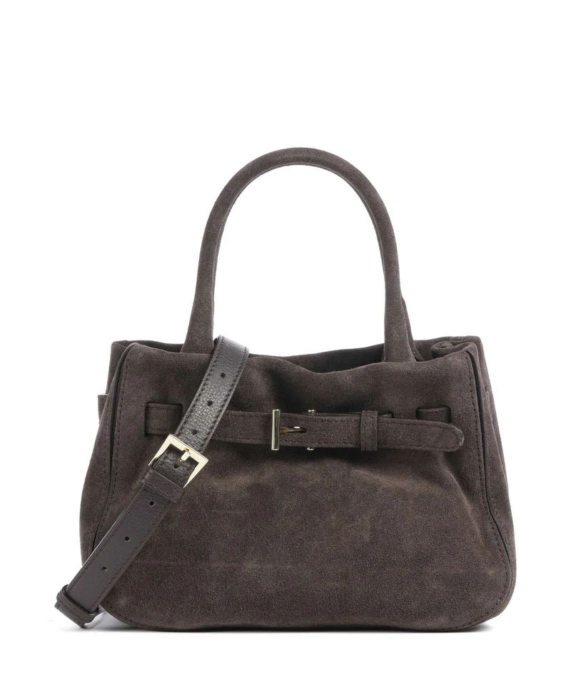 Abro Suede Jill Handtasche dark brown