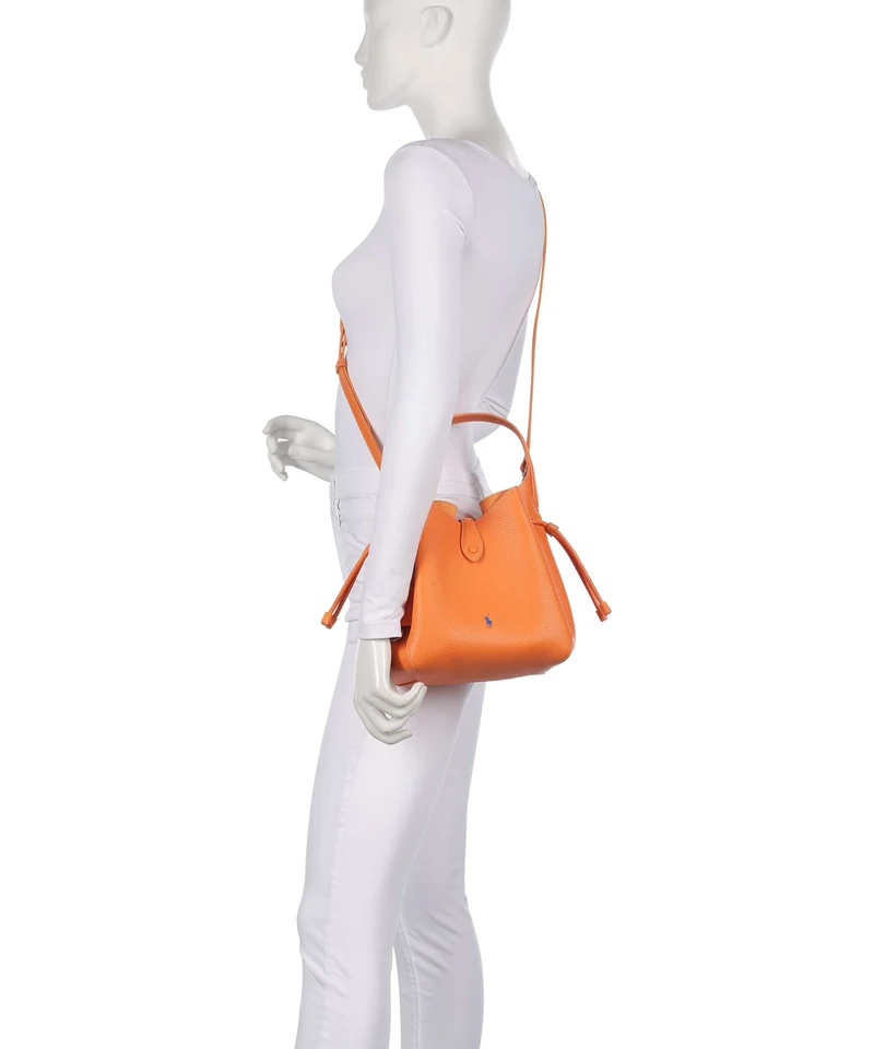 Polo Ralph Lauren Play Medium Bucket Handtasche orange peel
