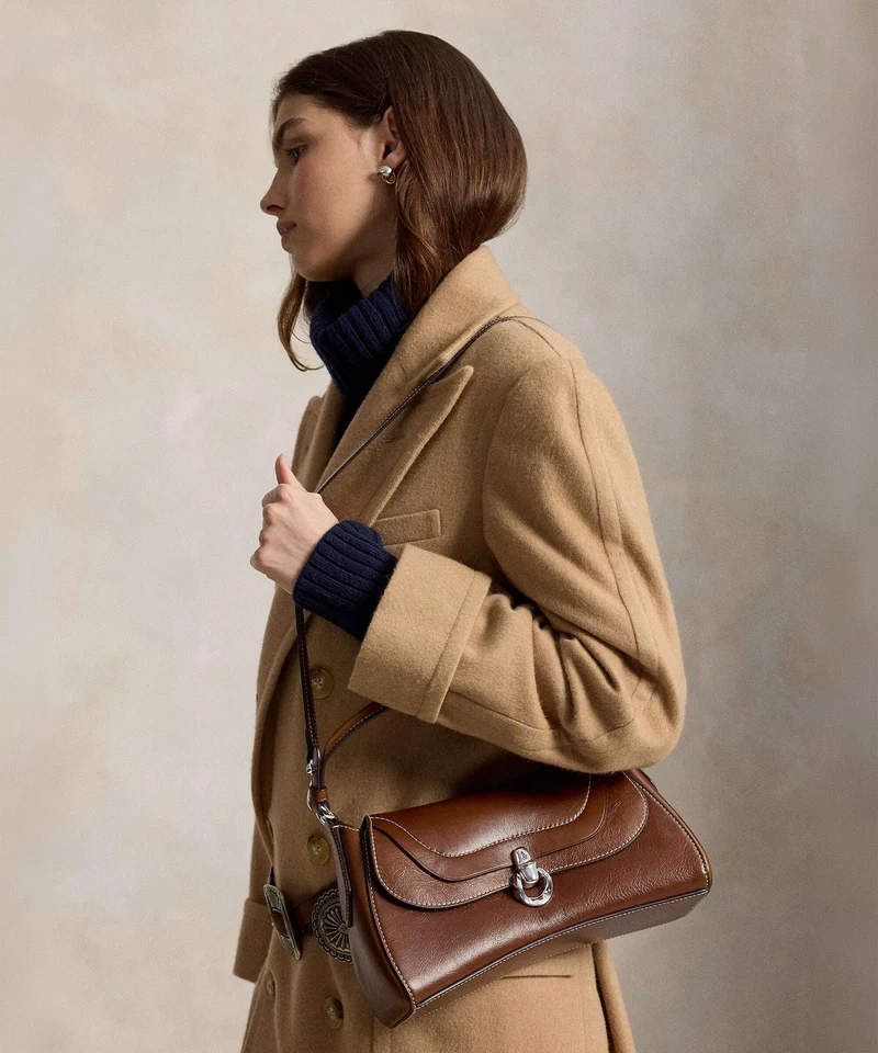 Polo Ralph Lauren Blaze Small Schultertasche chestnut