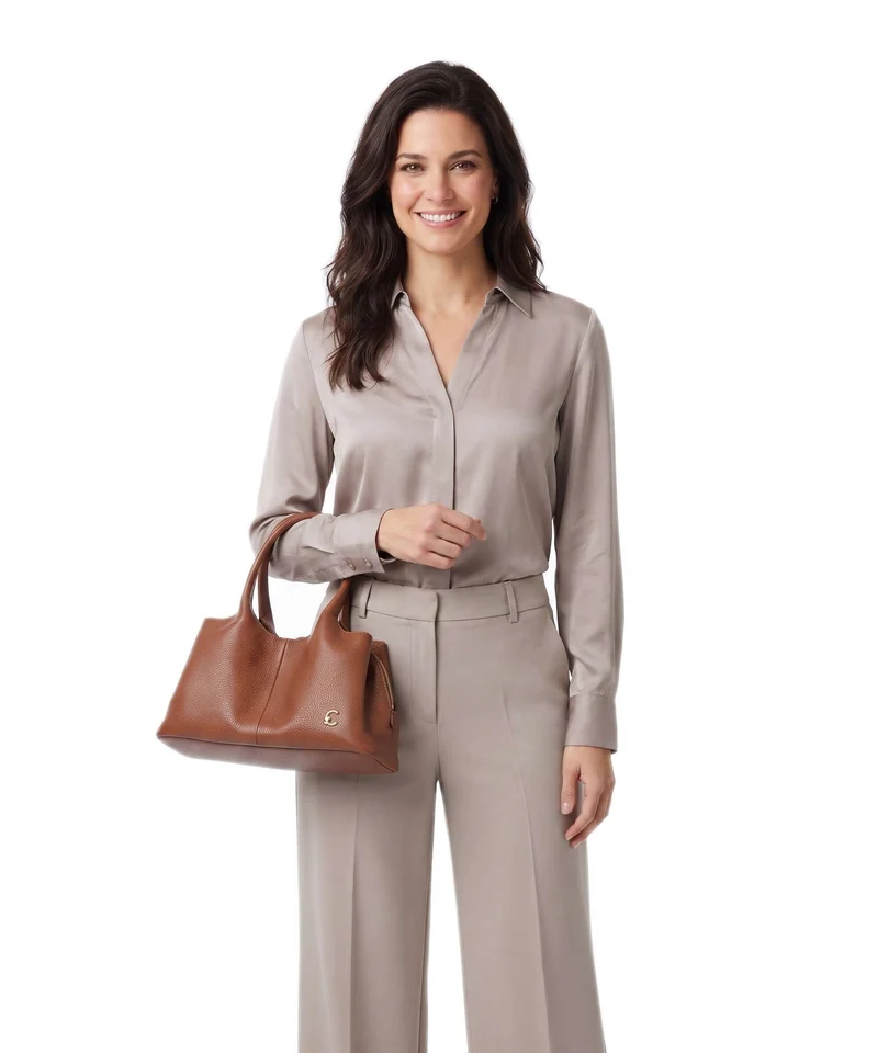 Coccinelle Nell Handtasche cognac