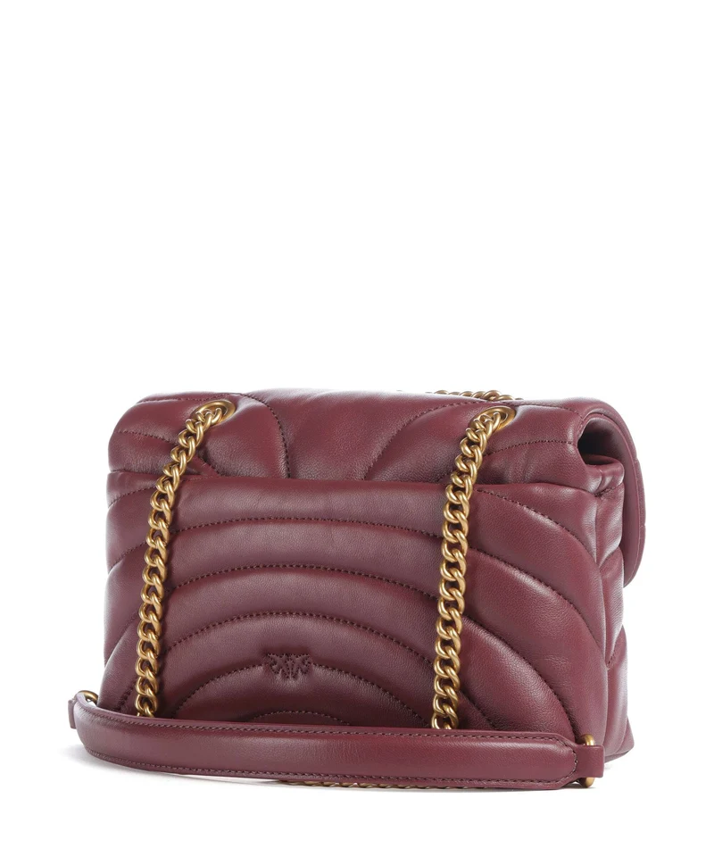Pinko Love Puff Mini Schultertasche ribes intenso/antique gold