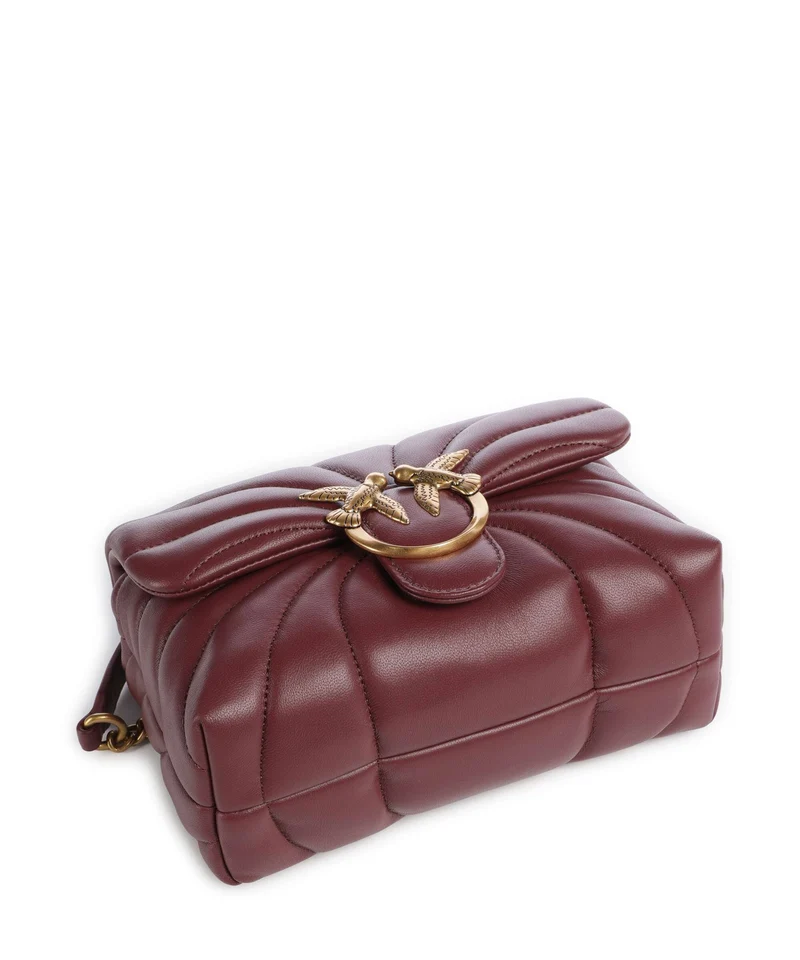 Pinko Love Puff Mini Schultertasche ribes intenso/antique gold