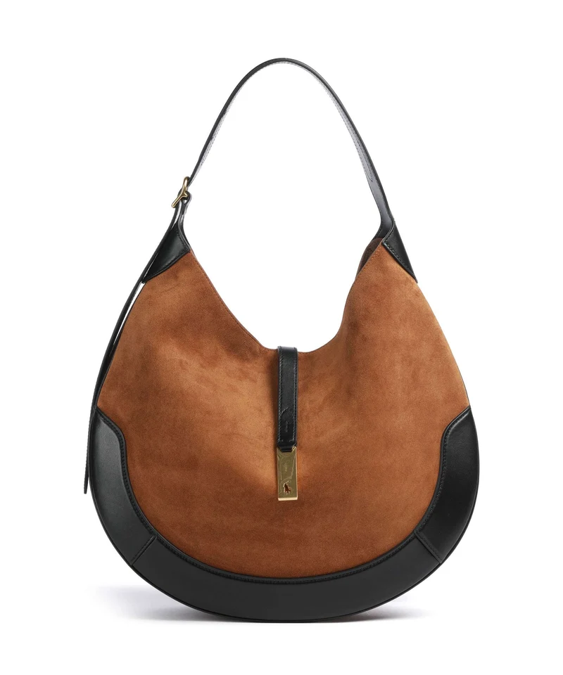 Polo Ralph Lauren ID Collection Medium Beuteltasche toffee/black