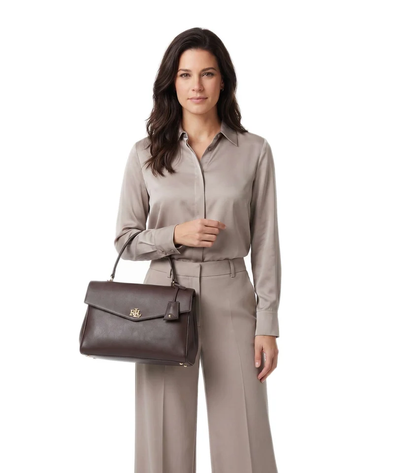 Lauren Ralph Lauren Farrah Medium Handtasche chestnut brown