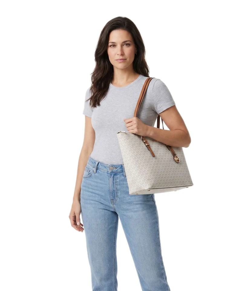 Michael Kors Quinn Large Shopper vanilla/acorn