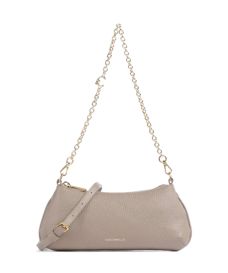 Coccinelle C-Me Schultertasche warm taupe