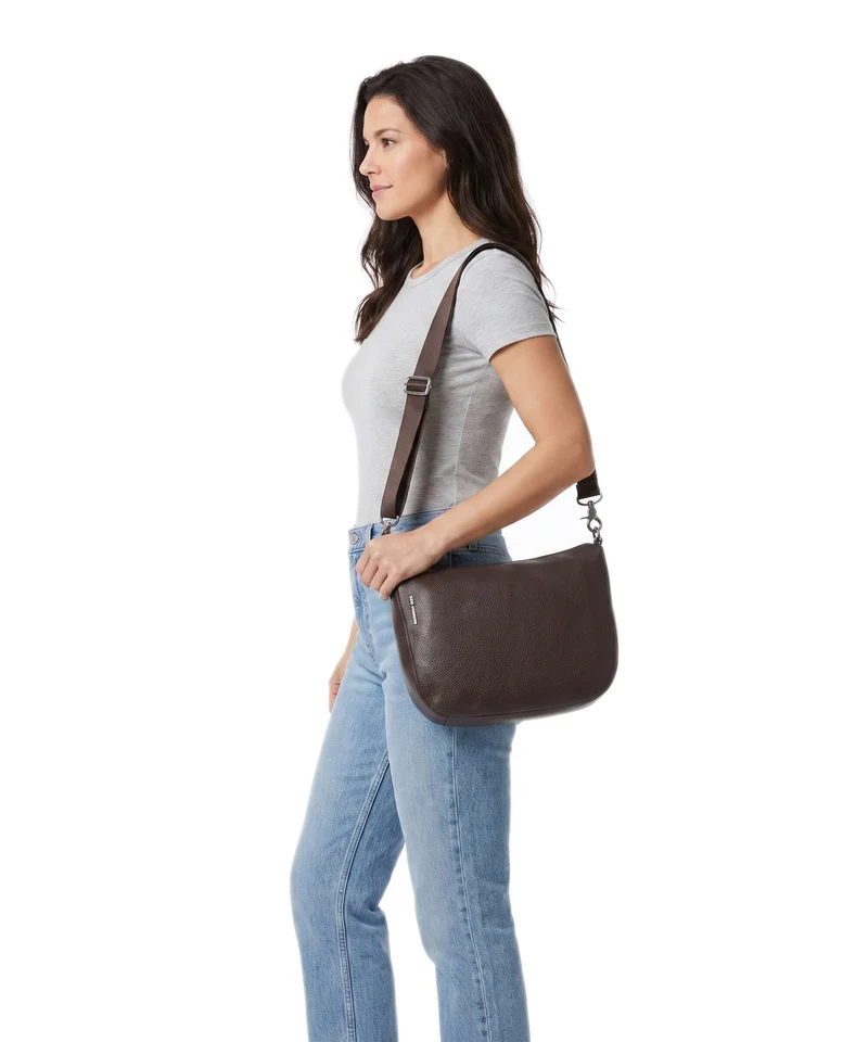 Mandarina Duck Mellow Leather Umhängetasche espresso