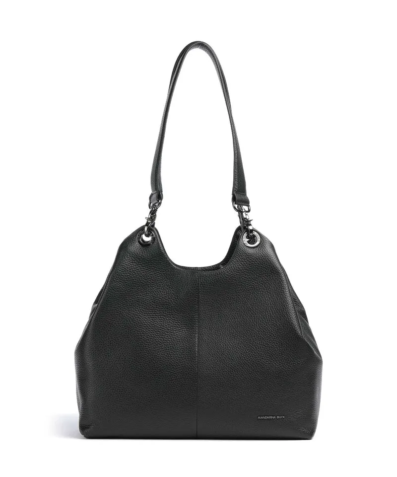 Mandarina Duck Mellow Leather Shopper nero