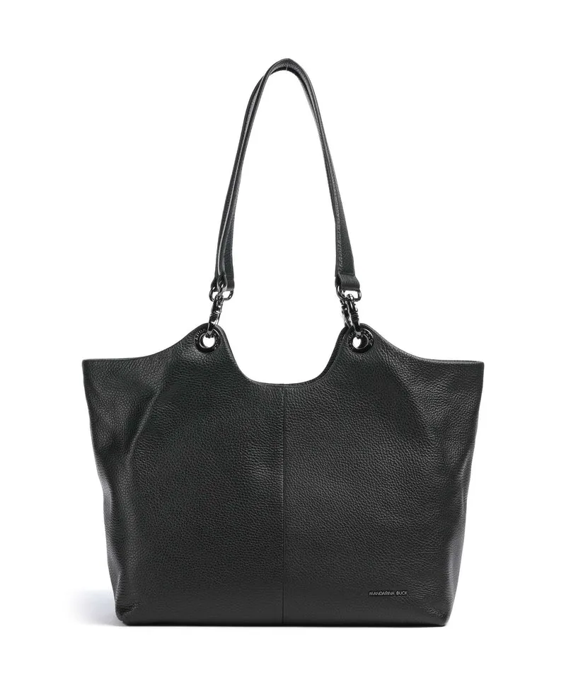 Mandarina Duck Mellow Leather Shopper nero