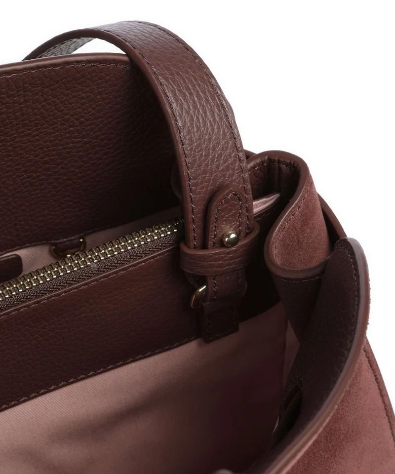 Coccinelle Sabine Suede Handtasche berry