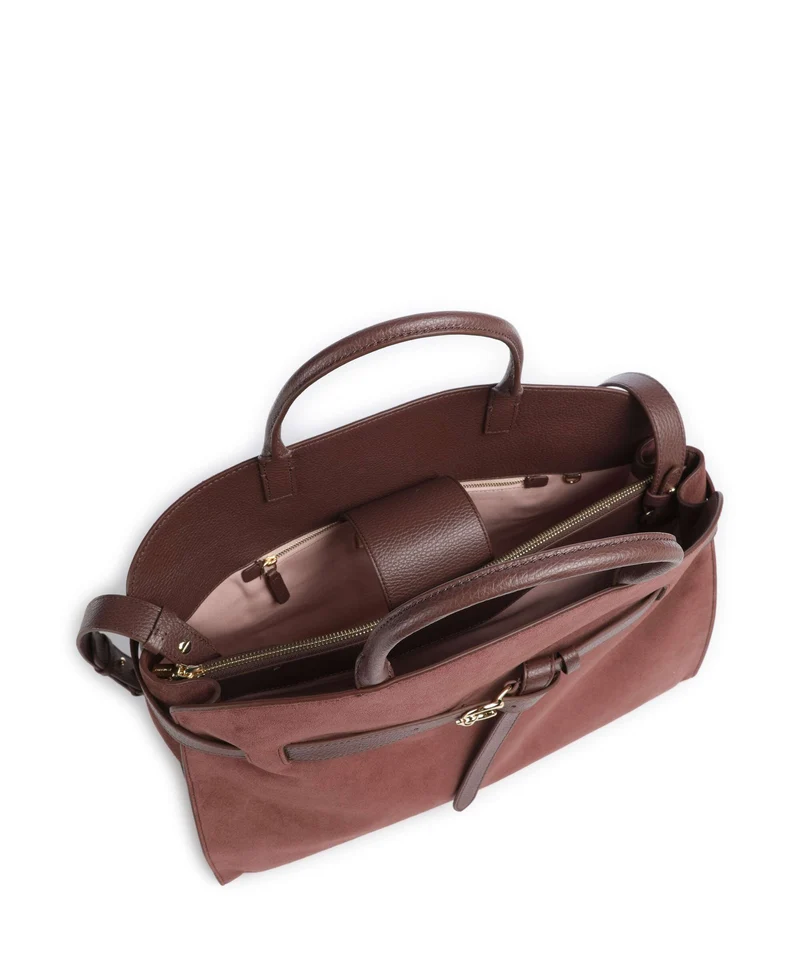 Coccinelle Sabine Suede Handtasche berry