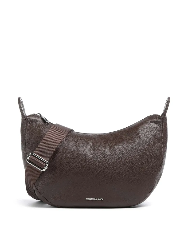 Mandarina Duck Mellow Leather Schultertasche espresso