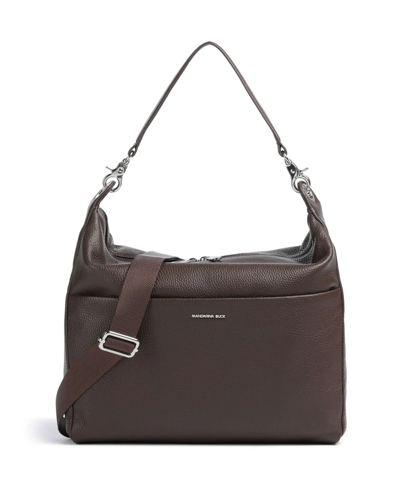 Mandarina Duck Mellow Leather Beuteltasche espresso