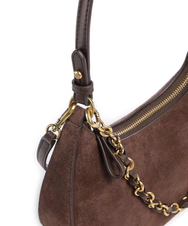 Lauren Ralph Lauren Marcy Medium Schultertasche chestnut brown