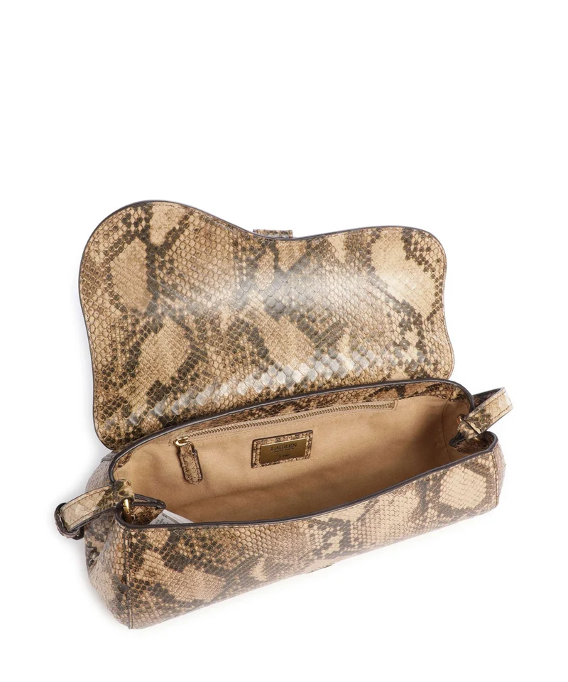 Lauren Ralph Lauren Tasha Medium Schultertasche tan multi