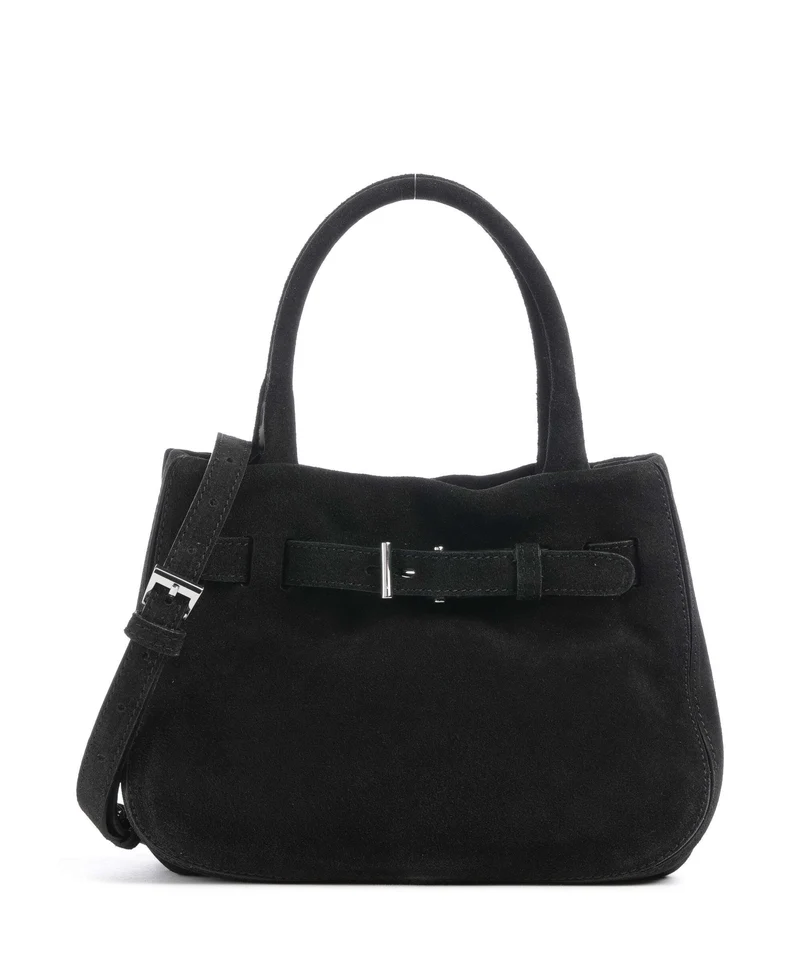 Abro Suede Jill Handtasche black/nickel