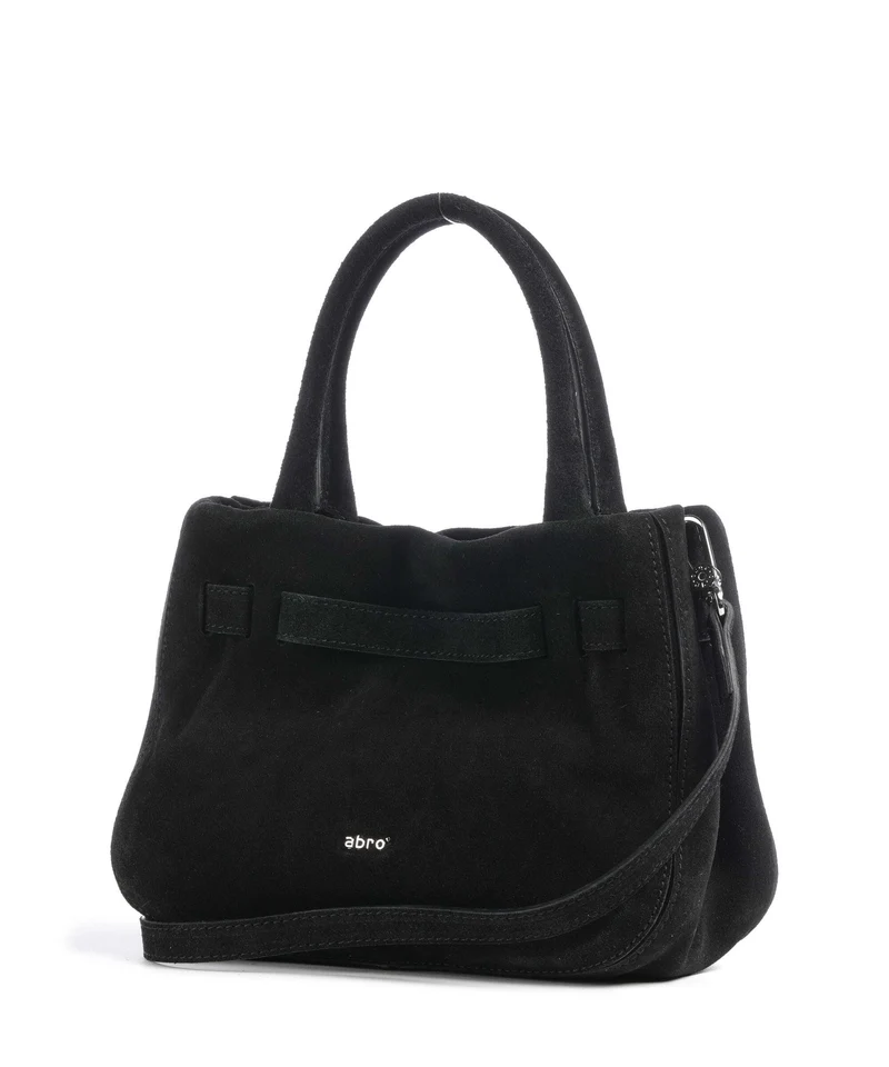 Abro Suede Jill Handtasche black/nickel