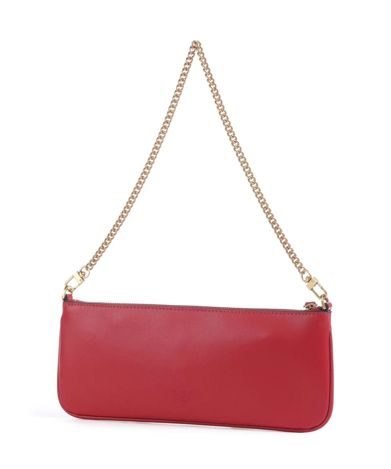 Pinko Flat Horizontal Schultertasche rosso rio/antique gold