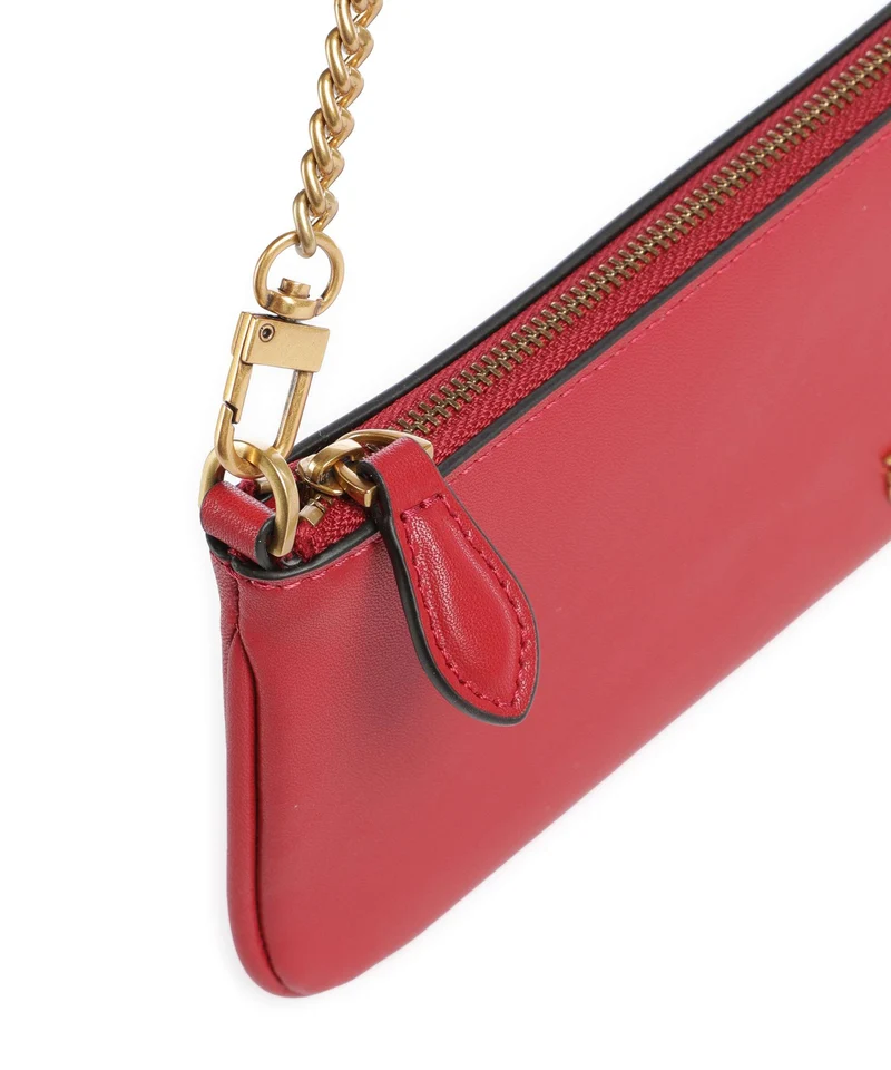 Pinko Flat Horizontal Schultertasche rosso rio/antique gold