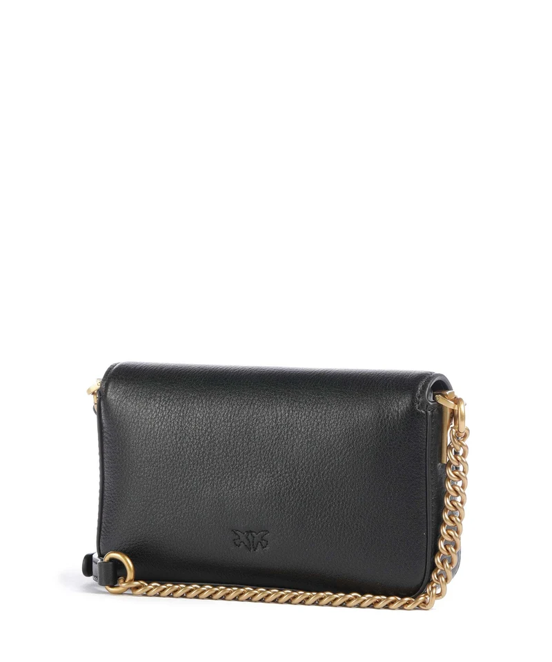Pinko Love One Baby Slouchy Umhängetasche nero/antique gold